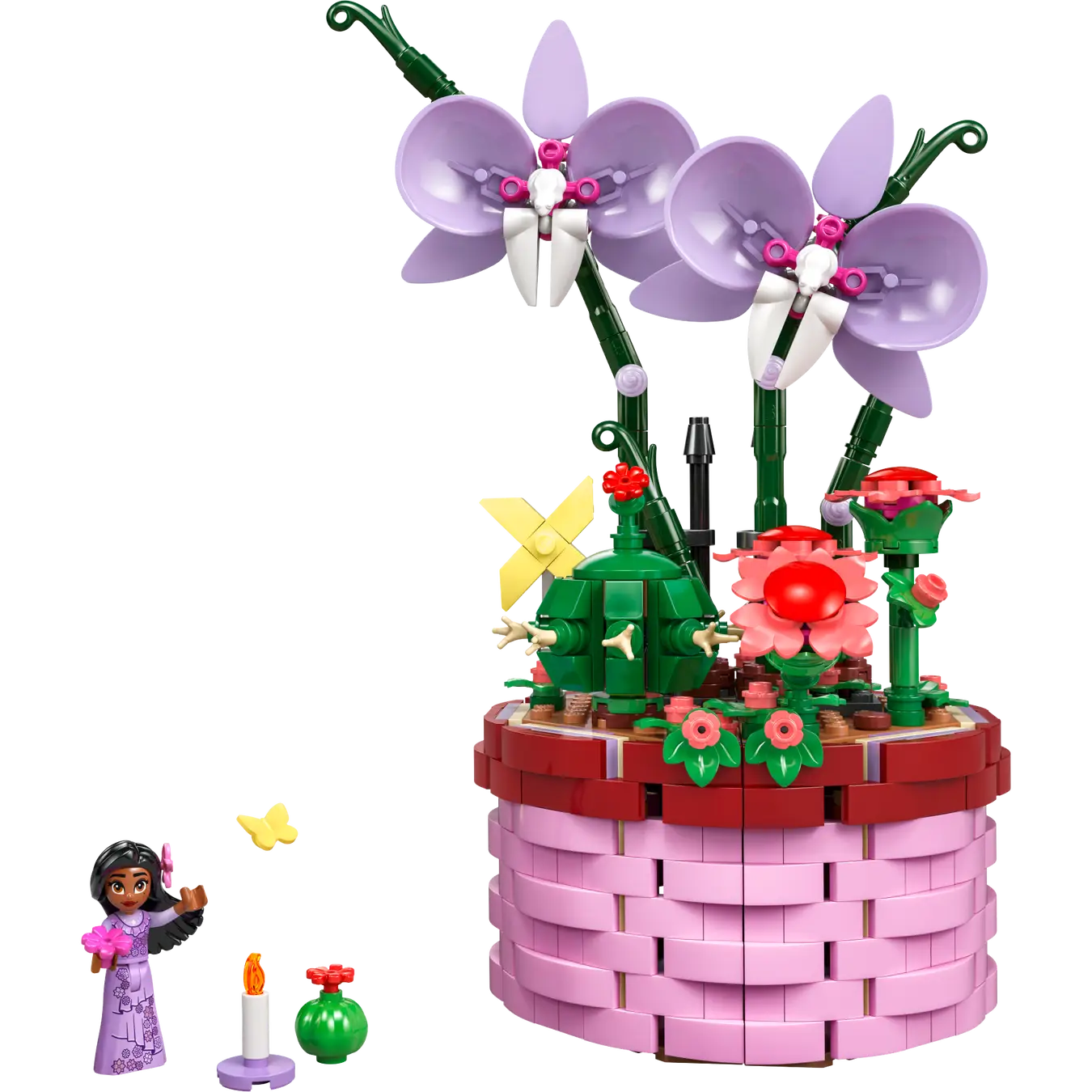 LEGO Disney 43237 Encanto Isabela’s Flowerpot | 641 Pieces | Buildable Play and Display Toy with Hidden Room, Isabela Mini-Doll, Orchid and Cactus LEGO Flowers | Gift for Kids Aged 9+