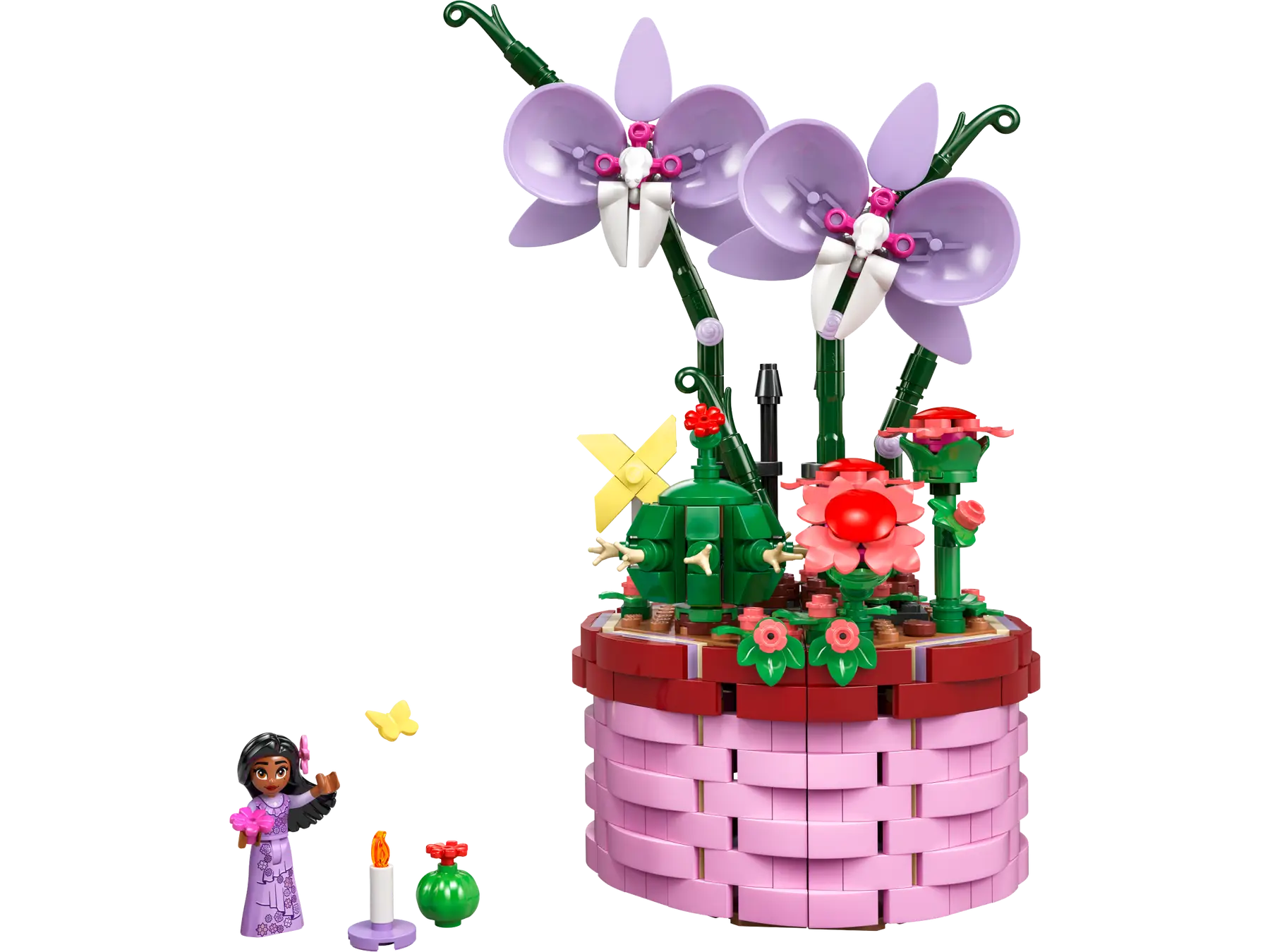 LEGO Disney 43237 Encanto Isabela’s Flowerpot | 641 Pieces | Buildable Play and Display Toy with Hidden Room, Isabela Mini-Doll, Orchid and Cactus LEGO Flowers | Gift for Kids Aged 9+