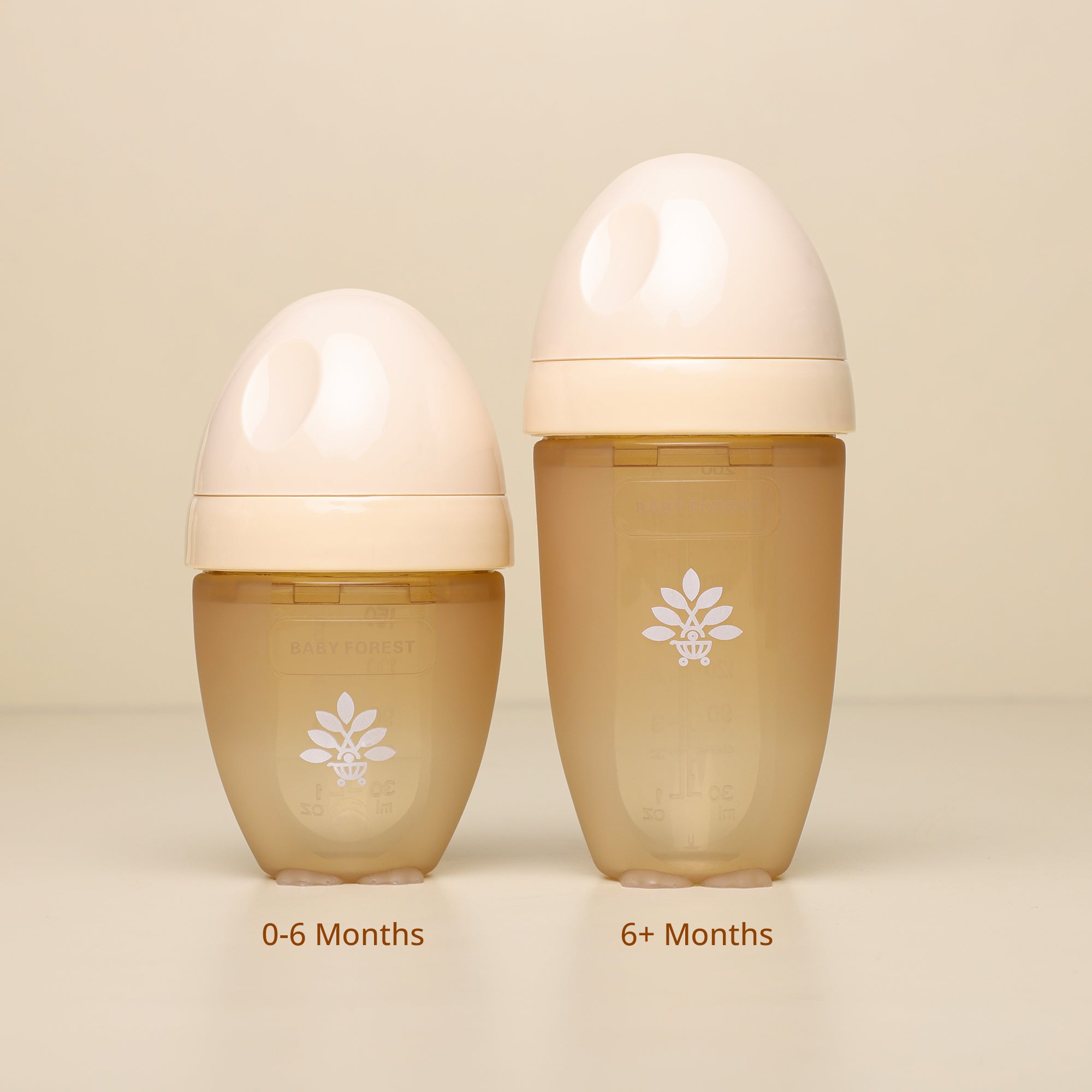 Baby Forest Laad Pyaar Baby Feeding Bottles – Wide Neck, Anti-Colic, Heat Resistant, and Breastfeeding-Friendly (150ml & 260ml)