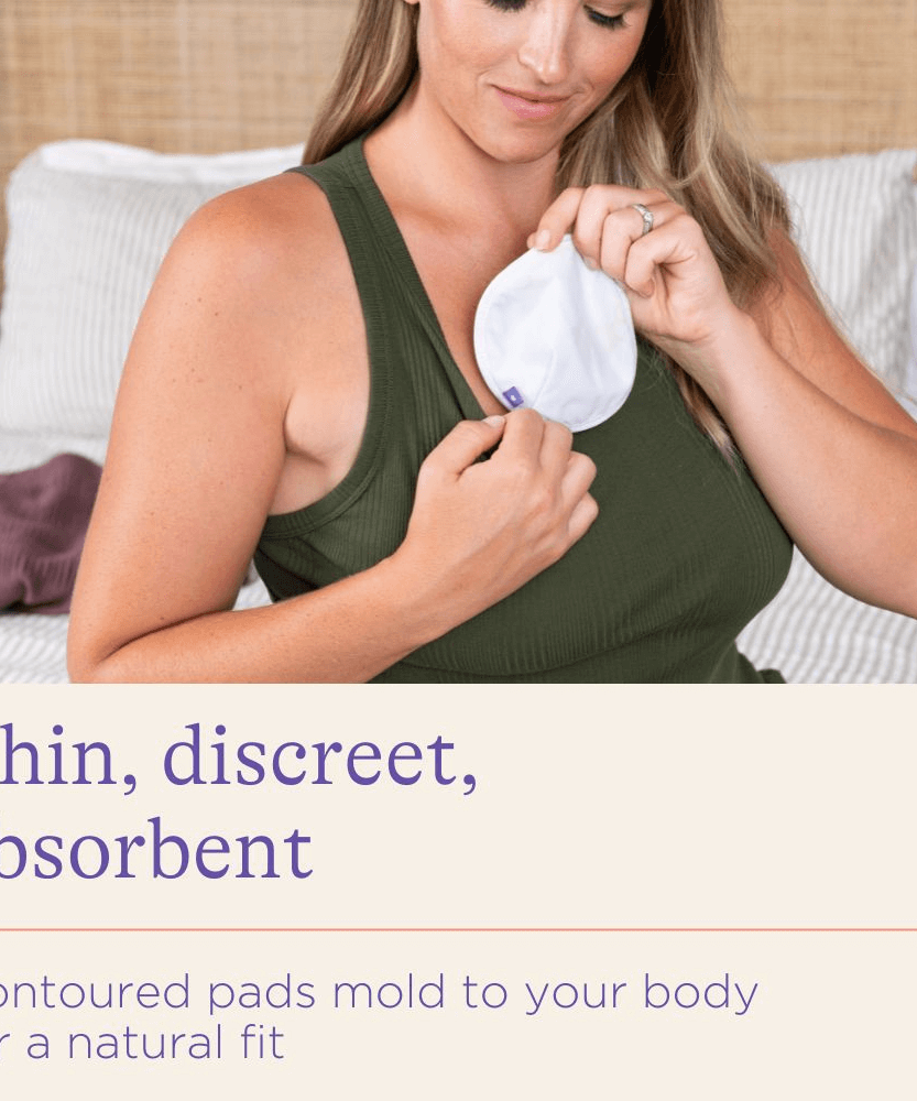 Lansinoh Washable Nursing Pads - Ultra Absorbent, Super-Soft, Eco-Friendly with Non-Slip Edge & Wash Bag