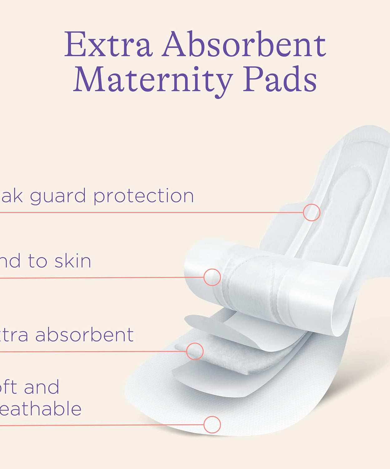 Lansinoh Extra Absorbent Premium Maternity Pads – 0-2 Weeks Post-Birth (Pack of 10)