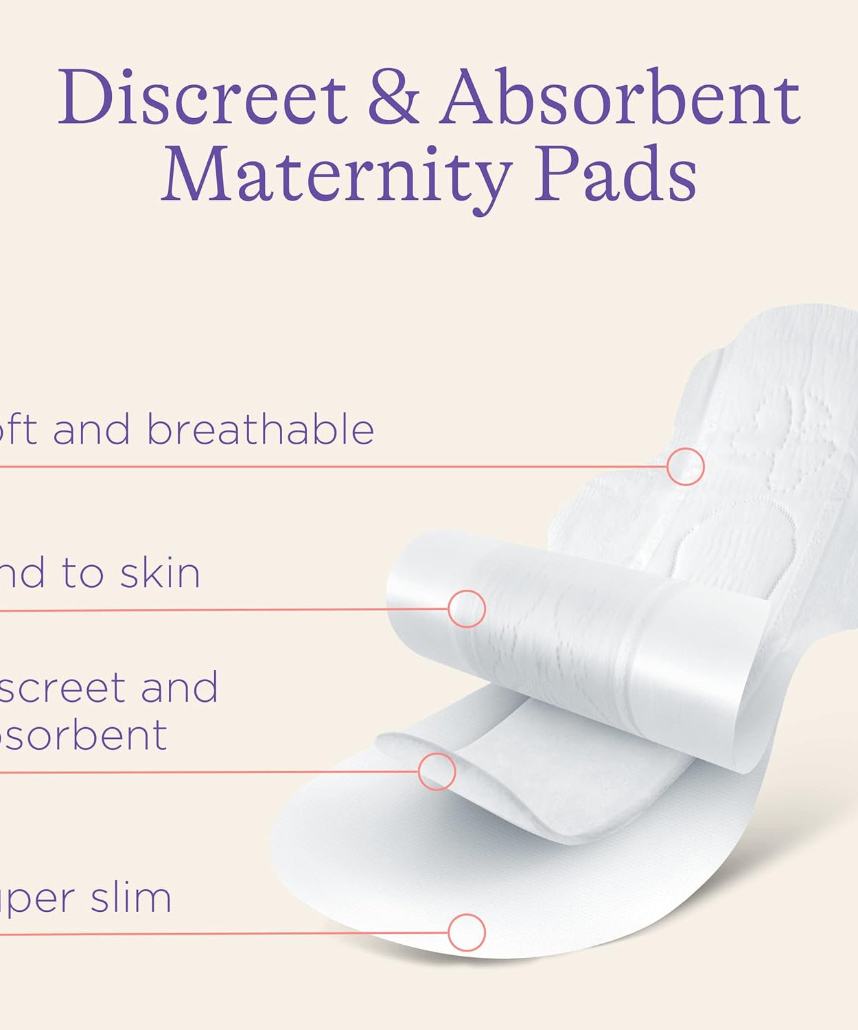 Lansinoh Extra Absorbent Premium Maternity Pads – 2+ Weeks Post-Birth Care (Pack of 12)