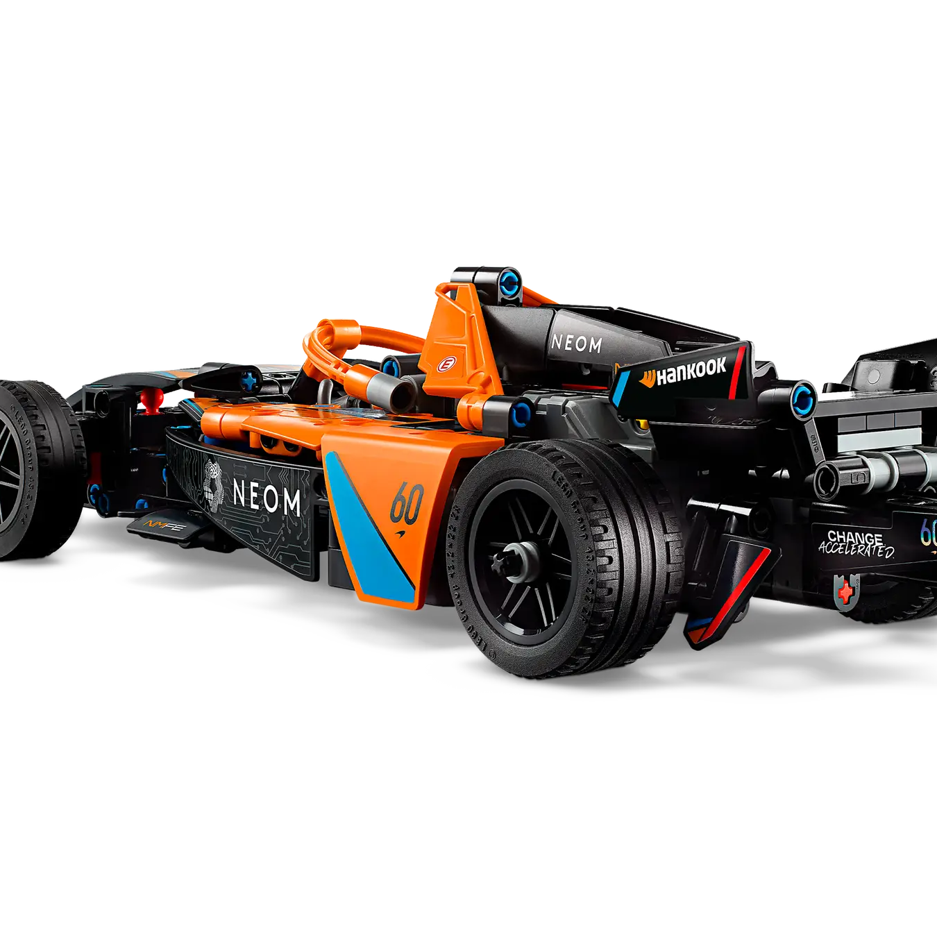 Lego Technic 42169 NEOM McLaren Formula E Team Race Car Toy Set with Double Pull-Back Action and Steering, Authentic Motorsport Engineering Building Kit for Boys and Girls Aged 9 and Up (452 Pieces)