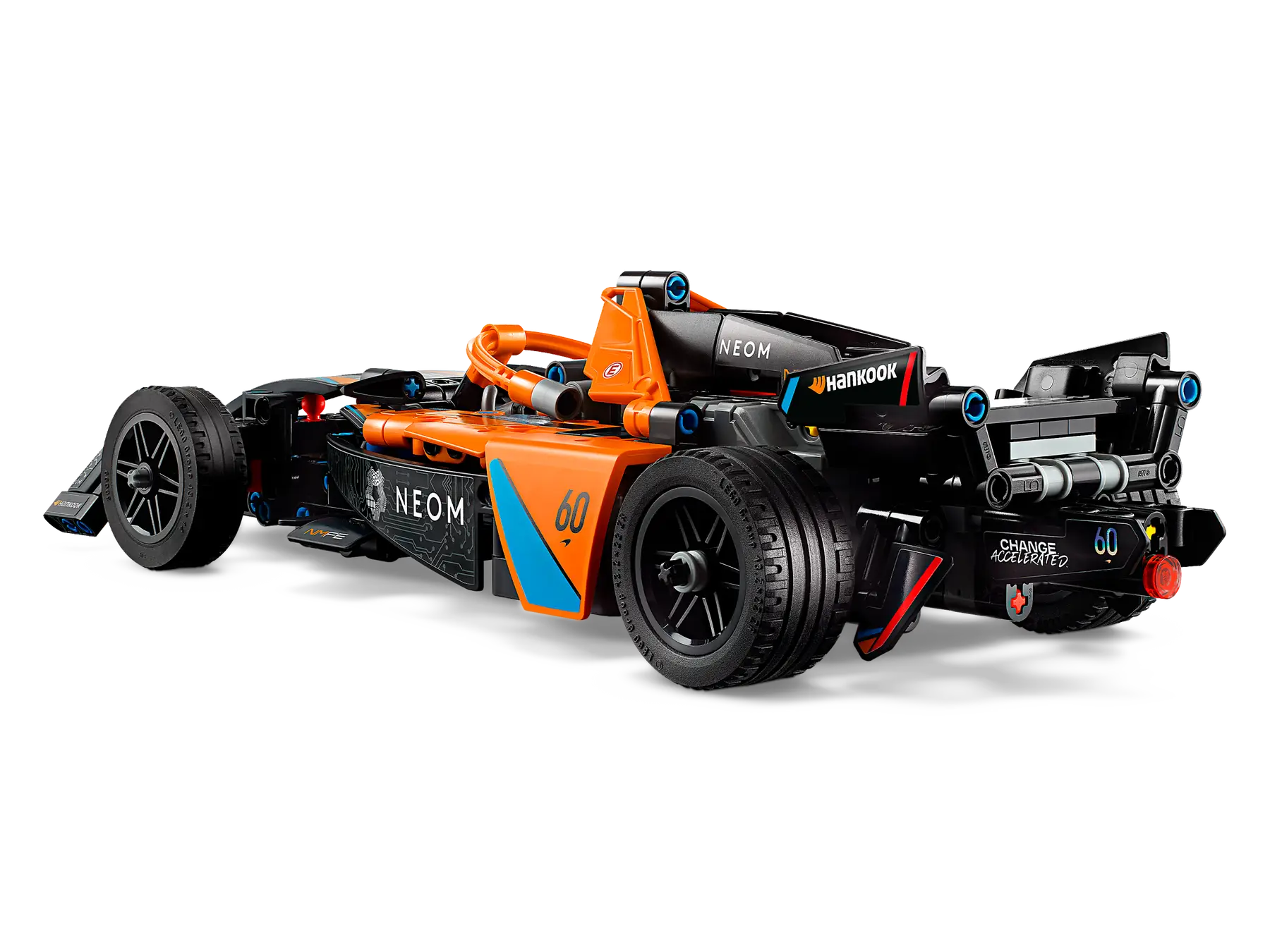 Lego Technic 42169 NEOM McLaren Formula E Team Race Car Toy Set with Double Pull-Back Action and Steering, Authentic Motorsport Engineering Building Kit for Boys and Girls Aged 9 and Up (452 Pieces)