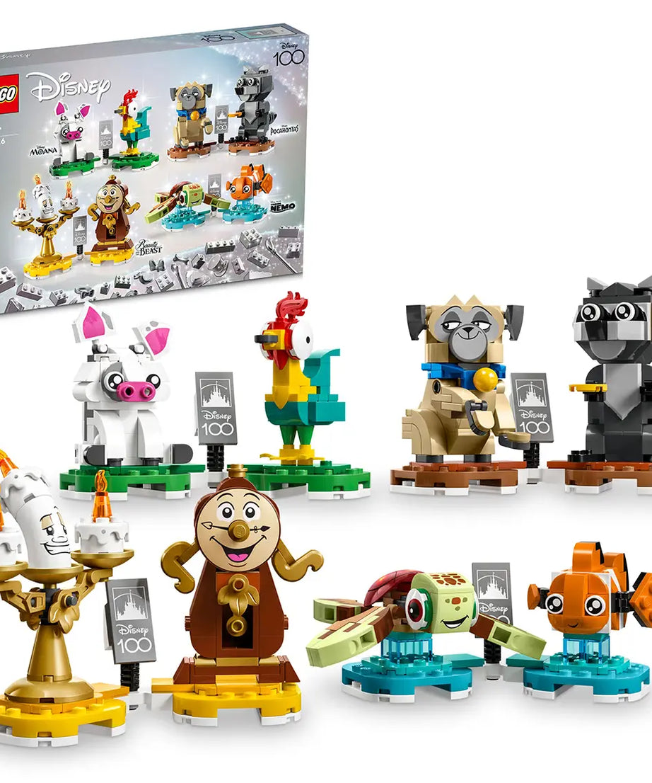 Lego Disney Duos 43226 – Buildable Disney Companions from Beauty and the Beast, Moana, Finding Nemo & Pocahontas – 553 Pieces – Posable Display Figures for Kids Aged 6+