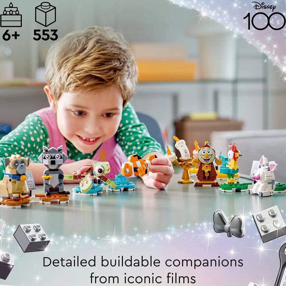 Lego Disney Duos 43226 – Buildable Disney Companions from Beauty and the Beast, Moana, Finding Nemo & Pocahontas – 553 Pieces – Posable Display Figures for Kids Aged 6+