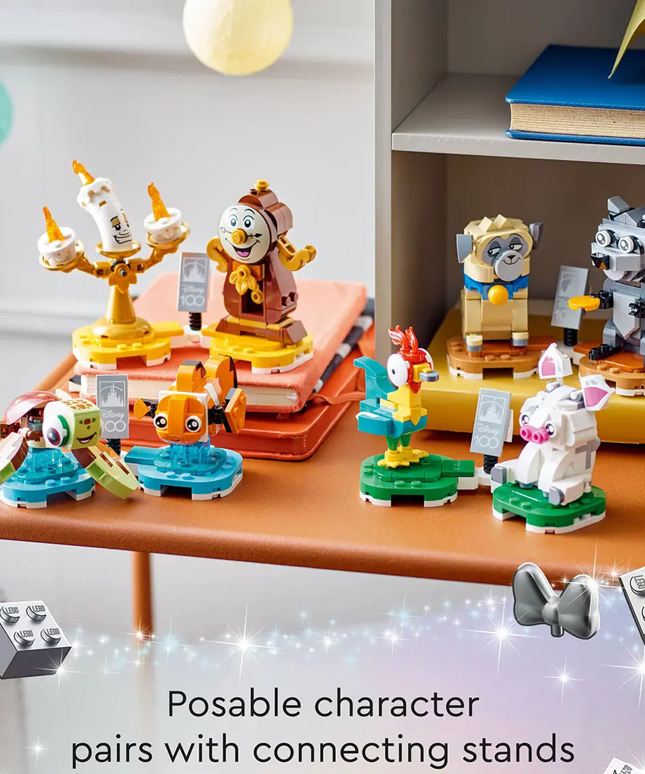 Lego Disney Duos 43226 – Buildable Disney Companions from Beauty and the Beast, Moana, Finding Nemo & Pocahontas – 553 Pieces – Posable Display Figures for Kids Aged 6+