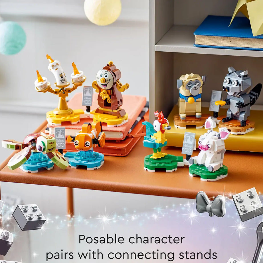 Lego Disney Duos 43226 – Buildable Disney Companions from Beauty and the Beast, Moana, Finding Nemo & Pocahontas – 553 Pieces – Posable Display Figures for Kids Aged 6+