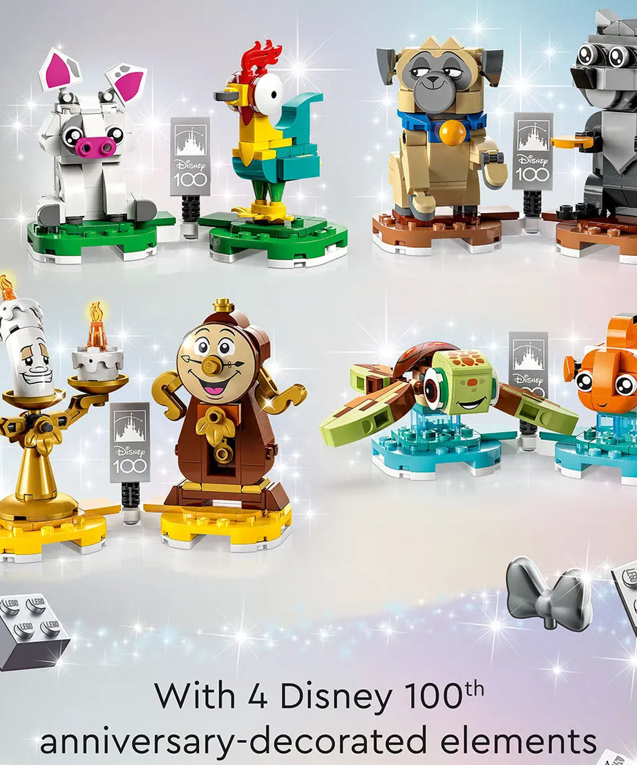 Lego Disney Duos 43226 – Buildable Disney Companions from Beauty and the Beast, Moana, Finding Nemo & Pocahontas – 553 Pieces – Posable Display Figures for Kids Aged 6+