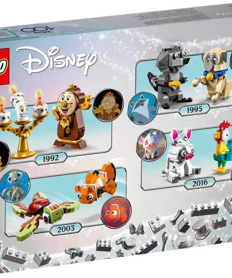 Lego Disney Duos 43226 – Buildable Disney Companions from Beauty and the Beast, Moana, Finding Nemo & Pocahontas – 553 Pieces – Posable Display Figures for Kids Aged 6+