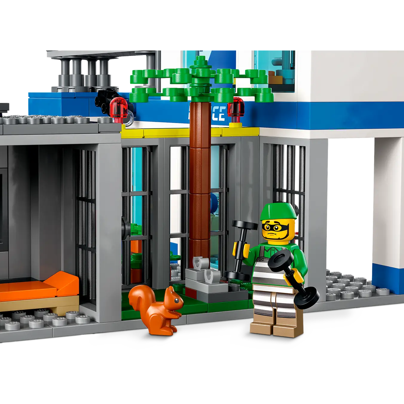 LEGO City 60316 Police Station Building Set – 668 Pieces with 5 Minifigures, Escape Motorcycle, Dog Figure, and Police Vehicle – Creative Play for Kids Ages 6+