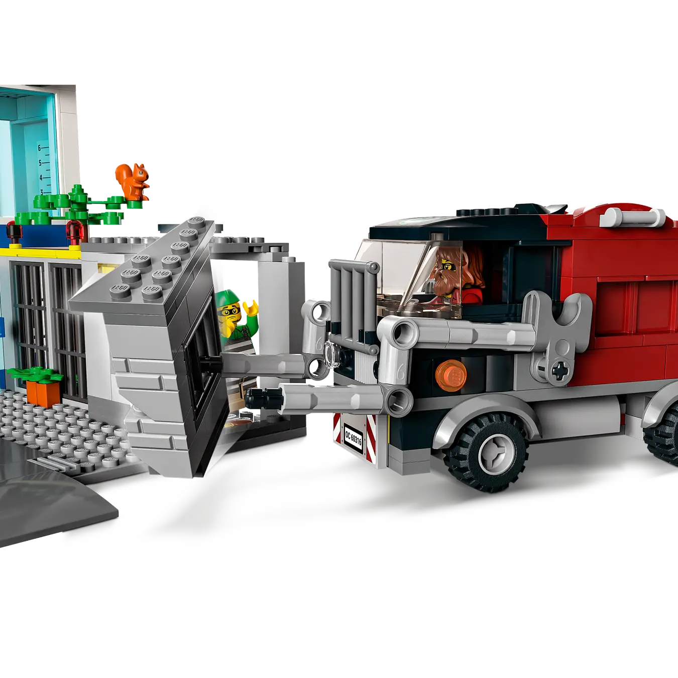 LEGO City 60316 Police Station Building Set – 668 Pieces with 5 Minifigures, Escape Motorcycle, Dog Figure, and Police Vehicle – Creative Play for Kids Ages 6+