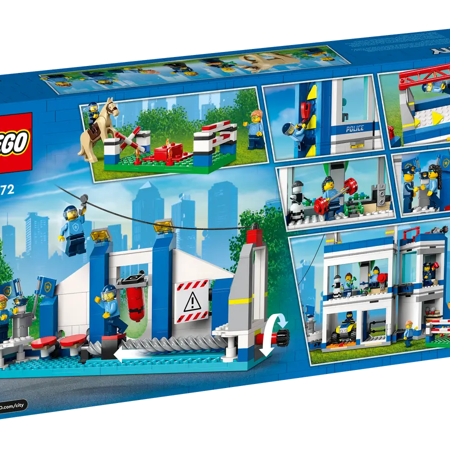 LEGO City 60372 - Police Training Academy | 823 Pieces | Obstacle Course Set with Ziplines, Rope Swings, Minifigures & More – Perfect for Ages 7+, Imaginative Play & Fun LEGO Gift Idea