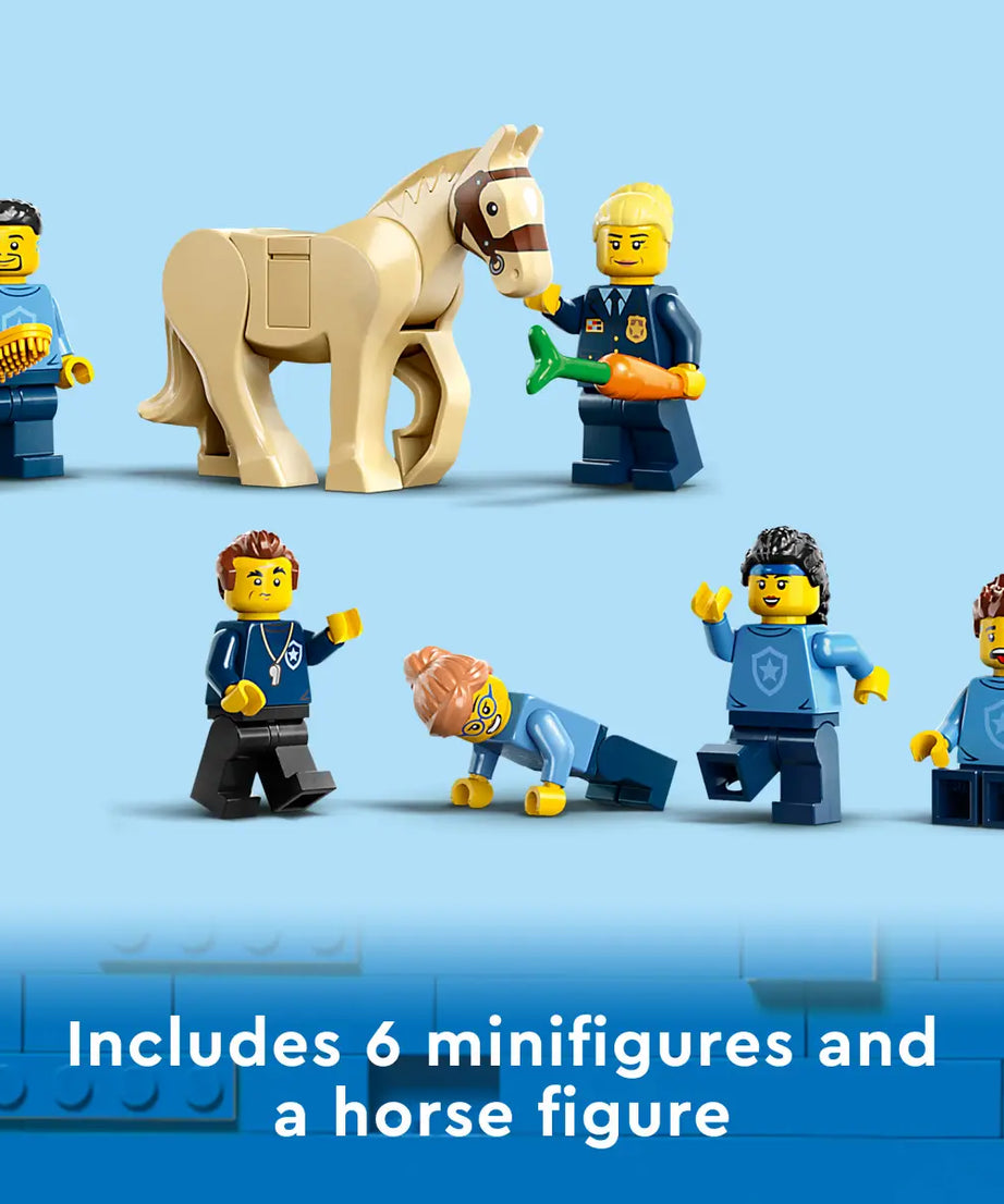 LEGO City 60372 - Police Training Academy | 823 Pieces | Obstacle Course Set with Ziplines, Rope Swings, Minifigures & More – Perfect for Ages 7+, Imaginative Play & Fun LEGO Gift Idea