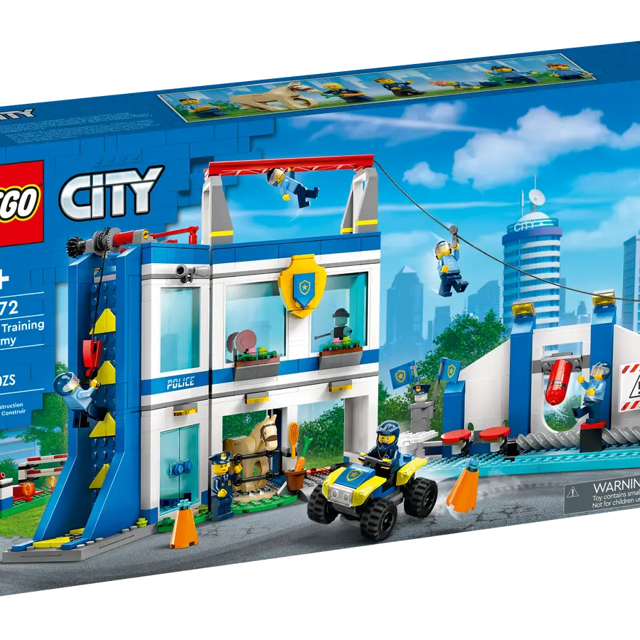 LEGO City 60372 - Police Training Academy | 823 Pieces | Obstacle Course Set with Ziplines, Rope Swings, Minifigures & More – Perfect for Ages 7+, Imaginative Play & Fun LEGO Gift Idea