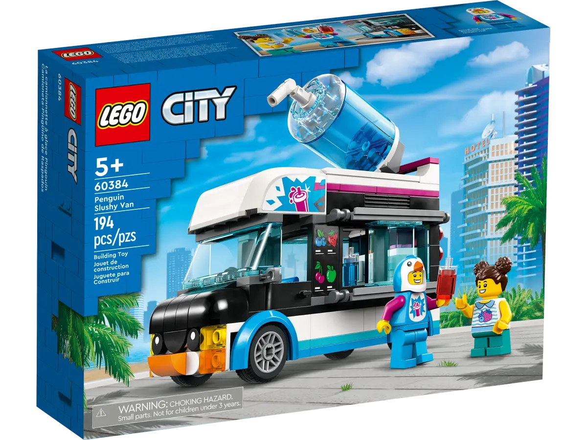 LEGO City 60384 - Penguin Slushy Van | Great Vehicles Series | 5+ Years | 194 Pieces