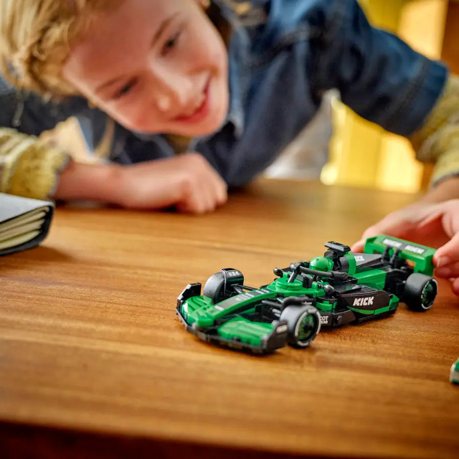 LEGO Speed Champions 77247 KICK Sauber F1 Team C44 | 259-Piece Formula 1 Model Car | Includes Driver Minifigure | Minimee Kids India