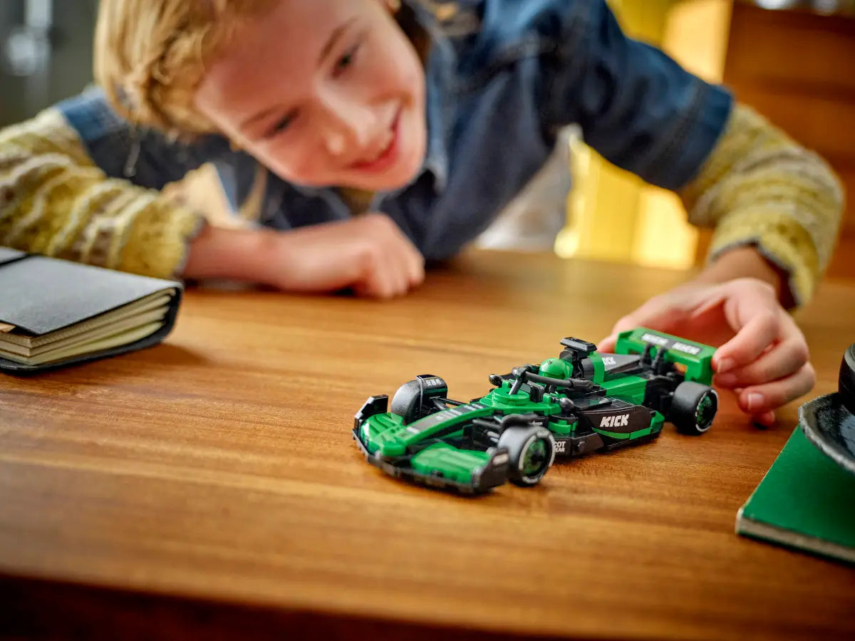 LEGO Speed Champions 77247 KICK Sauber F1 Team C44 | 259-Piece Formula 1 Model Car | Includes Driver Minifigure | Minimee Kids India