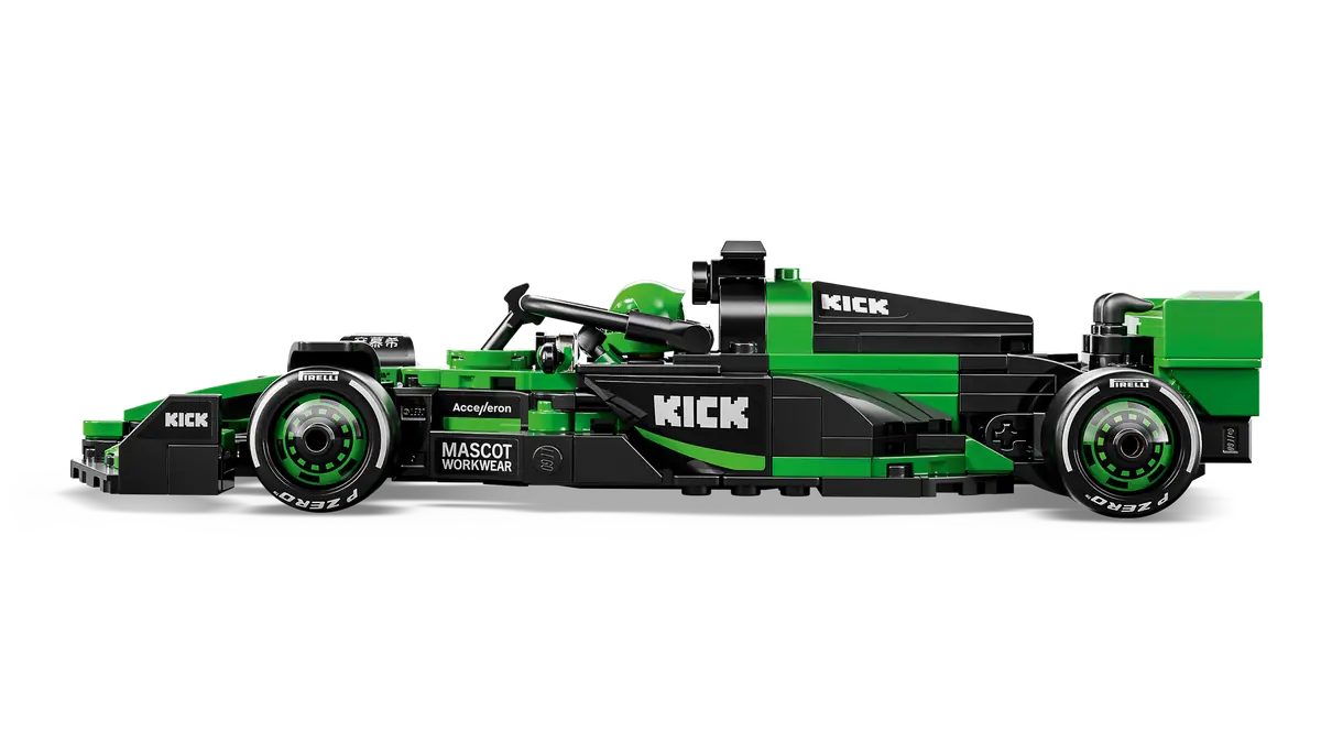 LEGO Speed Champions 77247 KICK Sauber F1 Team C44 | 259-Piece Formula 1 Model Car | Includes Driver Minifigure | Minimee Kids India