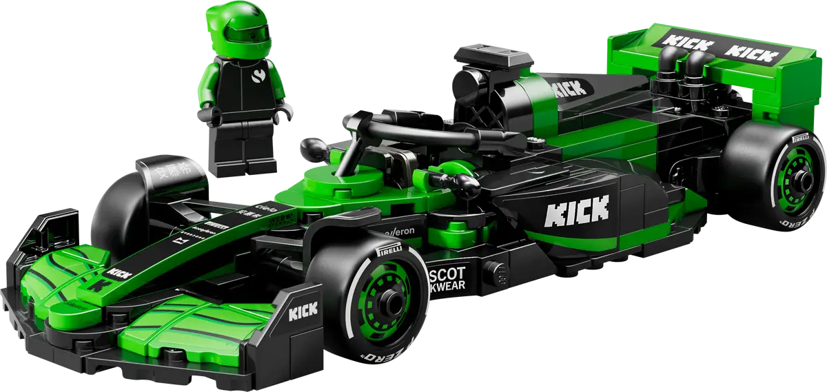 LEGO Speed Champions 77247 KICK Sauber F1 Team C44 | 259-Piece Formula 1 Model Car | Includes Driver Minifigure | Minimee Kids India