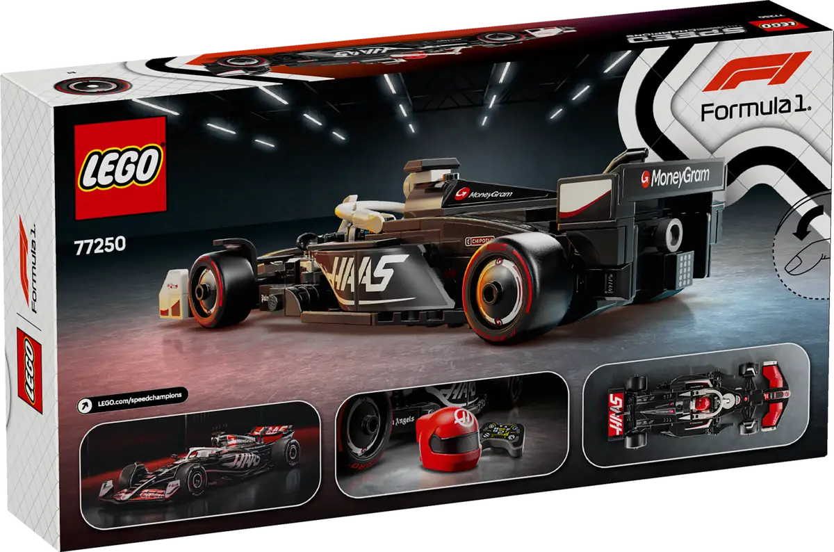 LEGO Speed Champions 77250 MoneyGram Haas F1 Team VF-24 | 242-Piece Formula 1 Model Car | Includes Driver Minifigure | Minimee Kids India