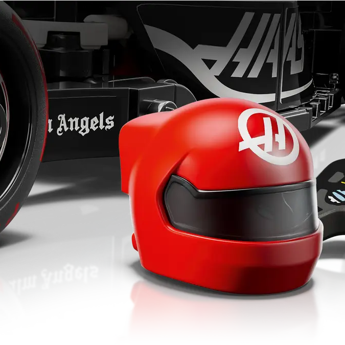 LEGO Speed Champions 77250 MoneyGram Haas F1 Team VF-24 | 242-Piece Formula 1 Model Car | Includes Driver Minifigure | Minimee Kids India