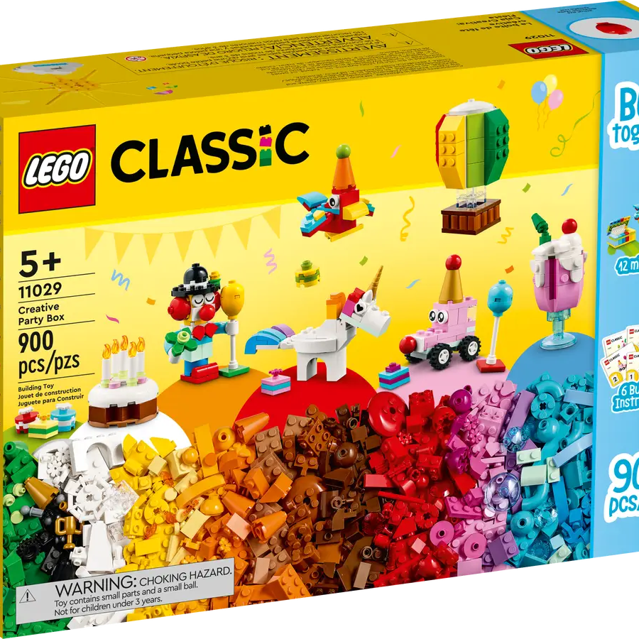 LEGO Classic 11029 Build Together Creative Party Box toy 900 Pieces for 5+ Years