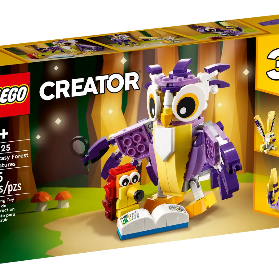 LEGO 3-in-1 Creator 31125 Fantasy Forest Creatures 175 Pieces Building Kit For Ages 7+ Years