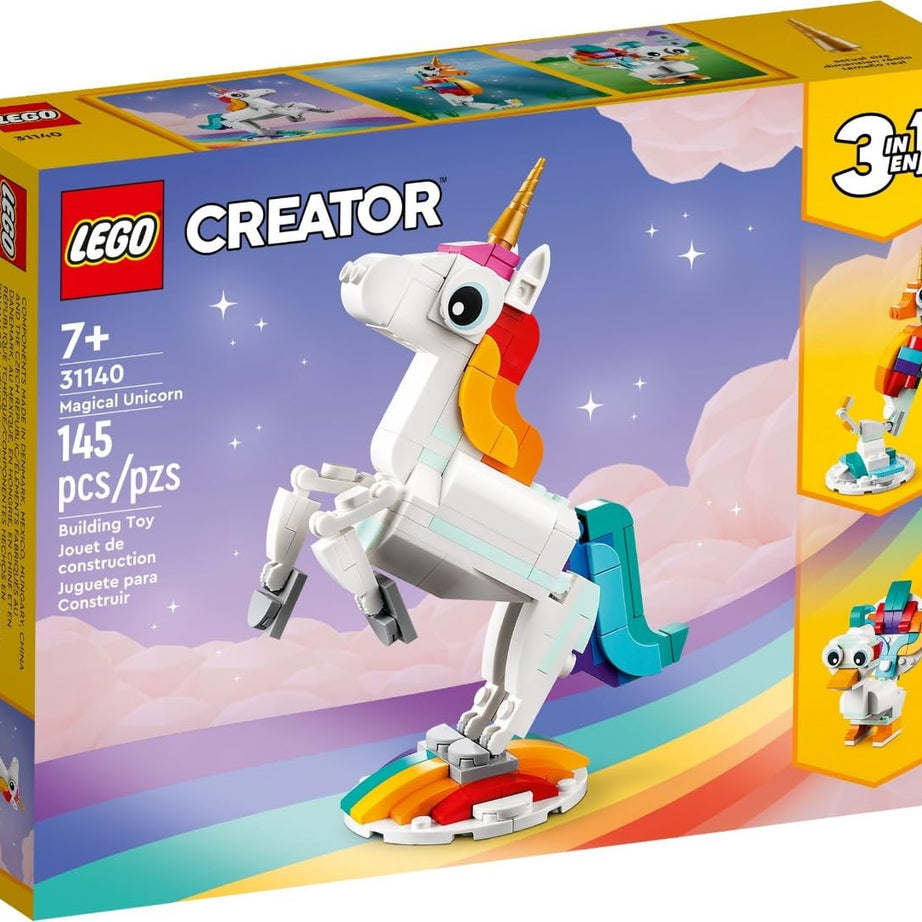 LEGO Creator 31140 Magical Unicorn 145 Pieces Building Toy Set for Ages 7+ Years