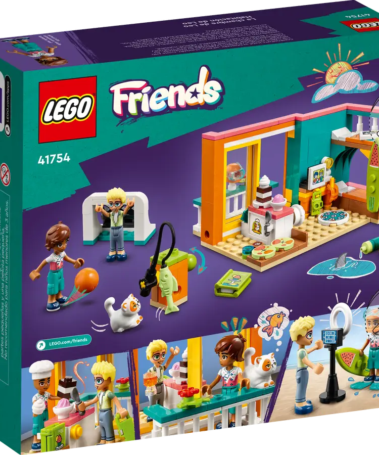 LEGO Friends 41754 Leo's Room 203 Pieces Building Toy set for Ages 6+ Years