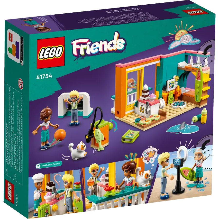LEGO Friends 41754 Leo's Room 203 Pieces Building Toy set for Ages 6+ Years