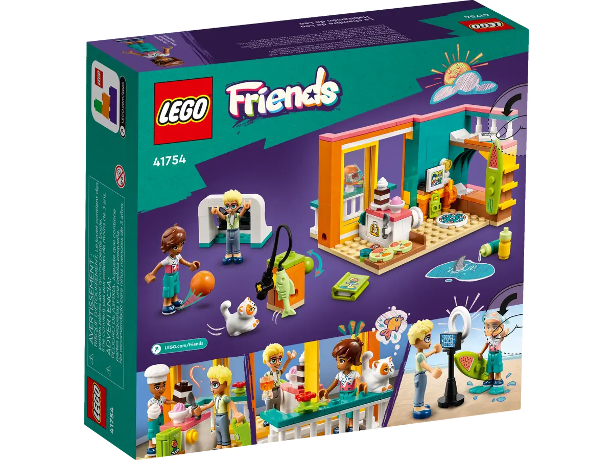 LEGO Friends 41754 Leo's Room 203 Pieces Building Toy set for Ages 6+ Years