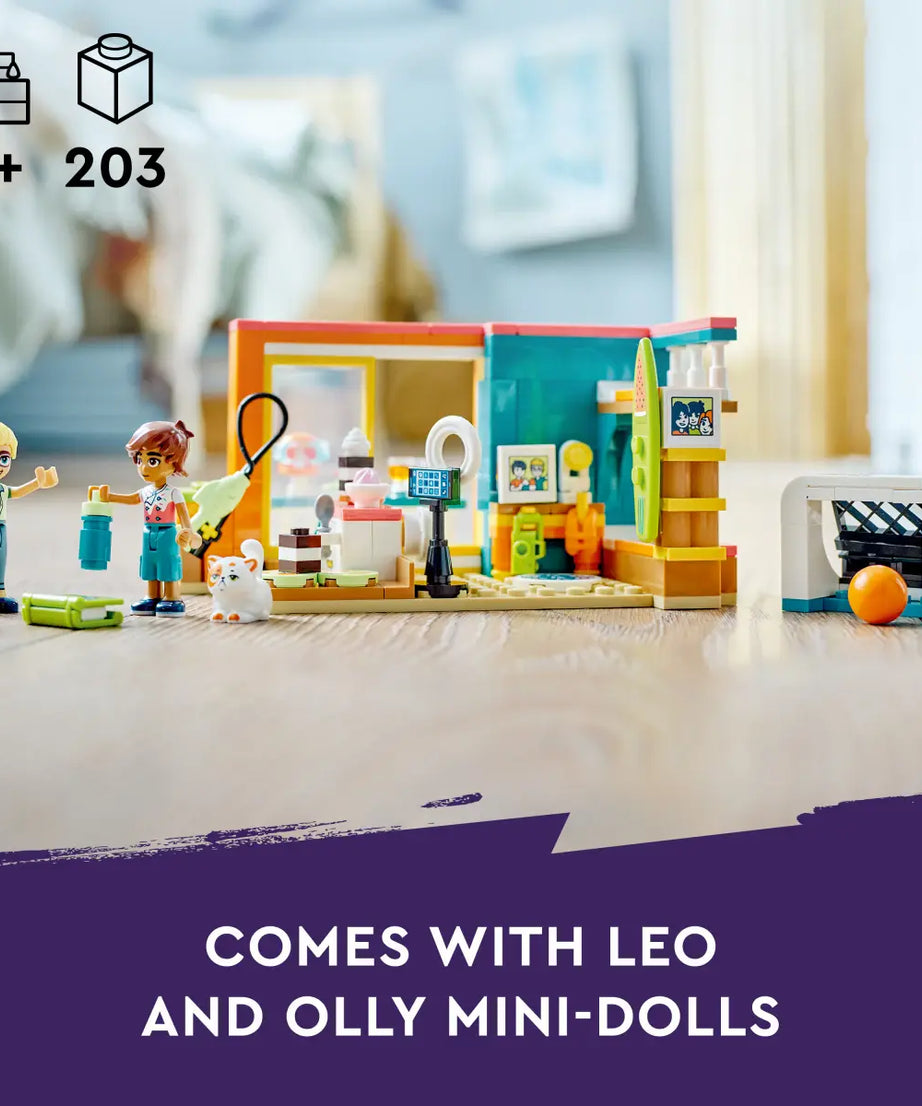 LEGO Friends 41754 Leo's Room 203 Pieces Building Toy set for Ages 6+ Years