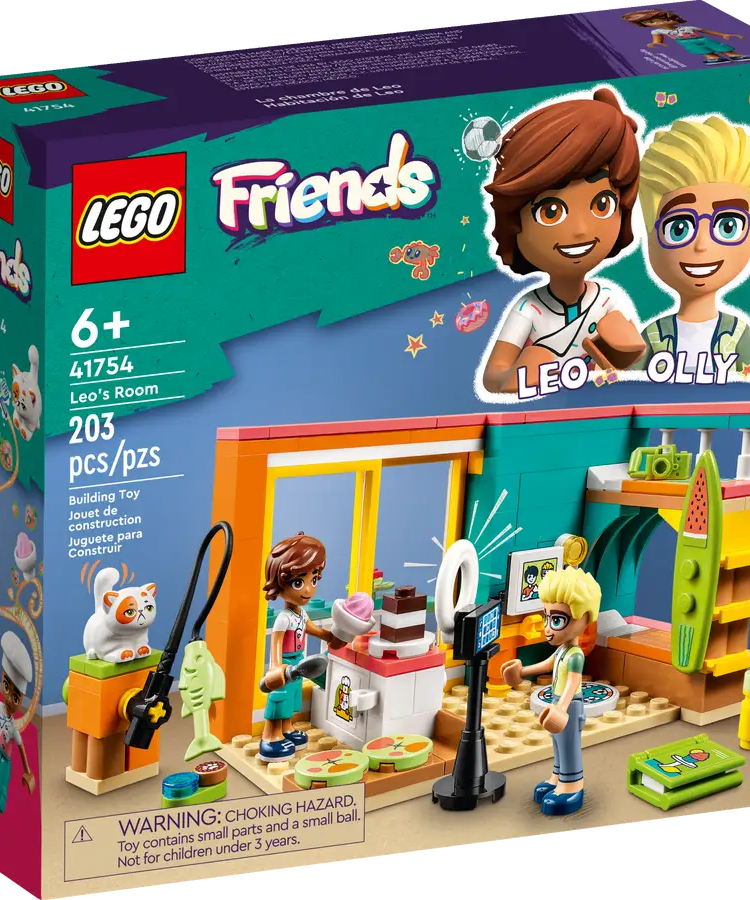 LEGO Friends 41754 Leo's Room 203 Pieces Building Toy set for Ages 6+ Years