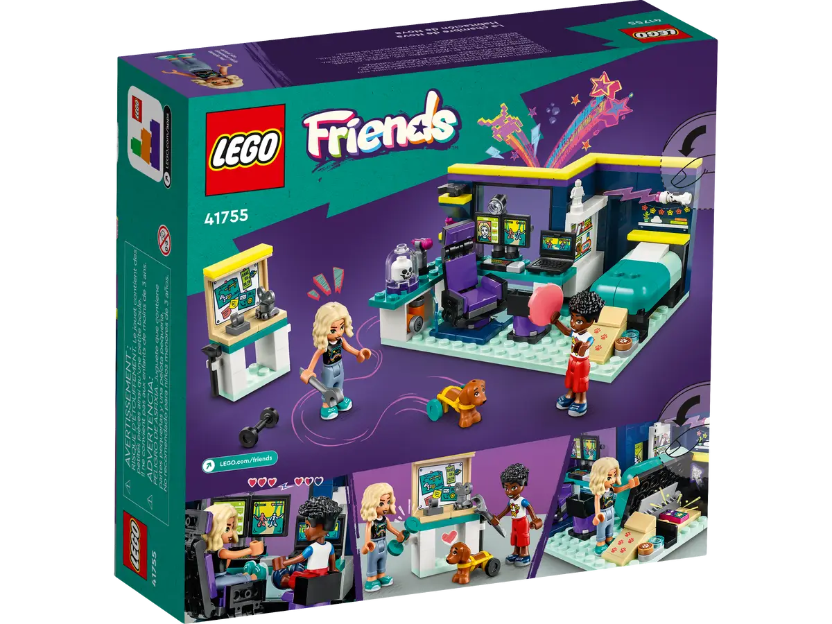 LEGO Friends 41755 Nova's Room 179 Pieces Building Set Toy for 6+ Years