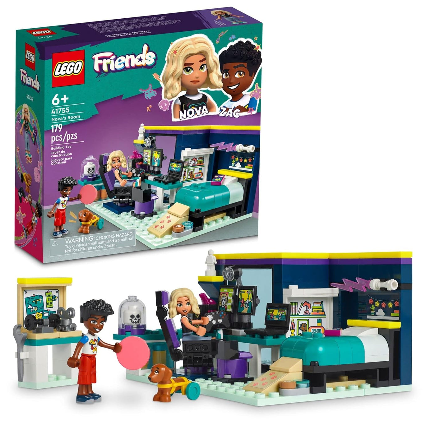 LEGO Friends 41755 Nova's Room 179 Pieces Building Set Toy for 6+ Years