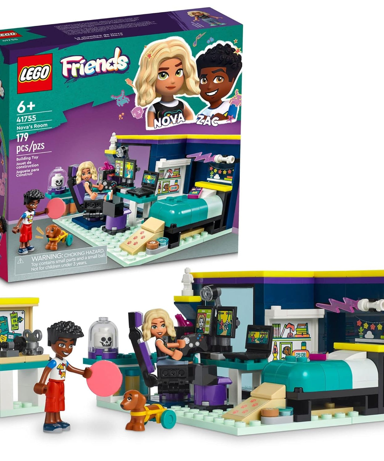 LEGO Friends 41755 Nova's Room 179 Pieces Building Set Toy for 6+ Years - MINIMEE KIDS