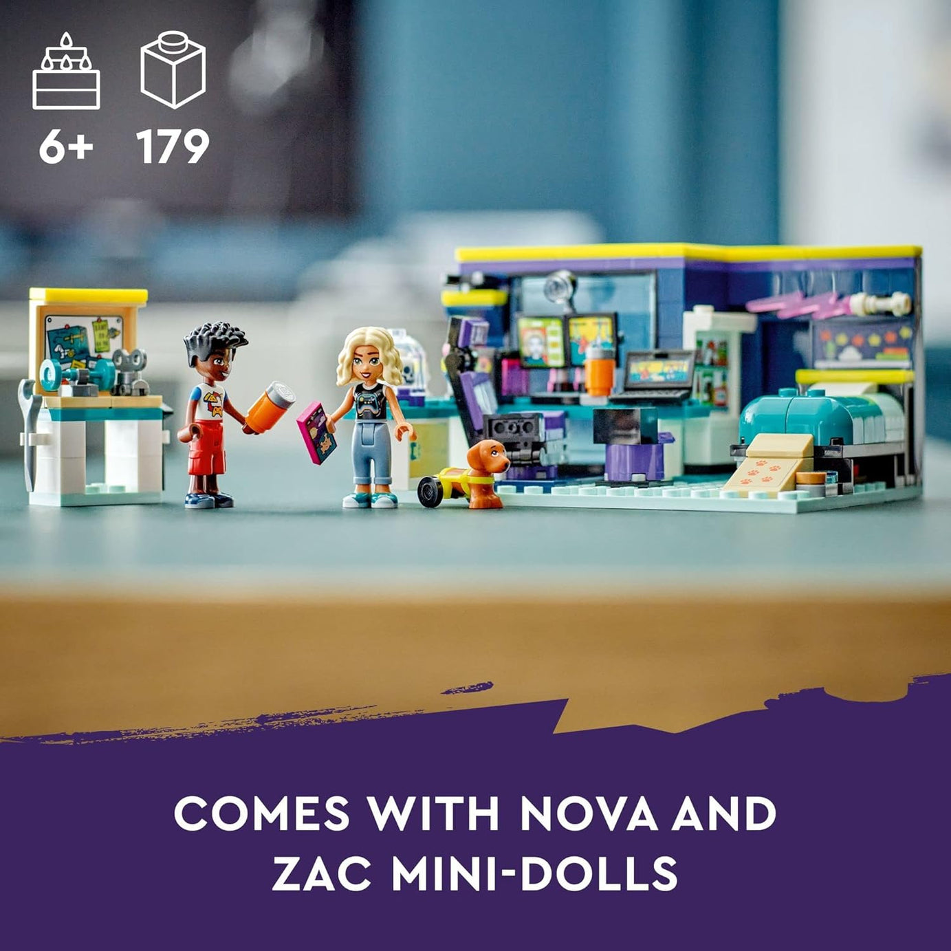 LEGO Friends 41755 Nova's Room 179 Pieces Building Set Toy for 6+ Years