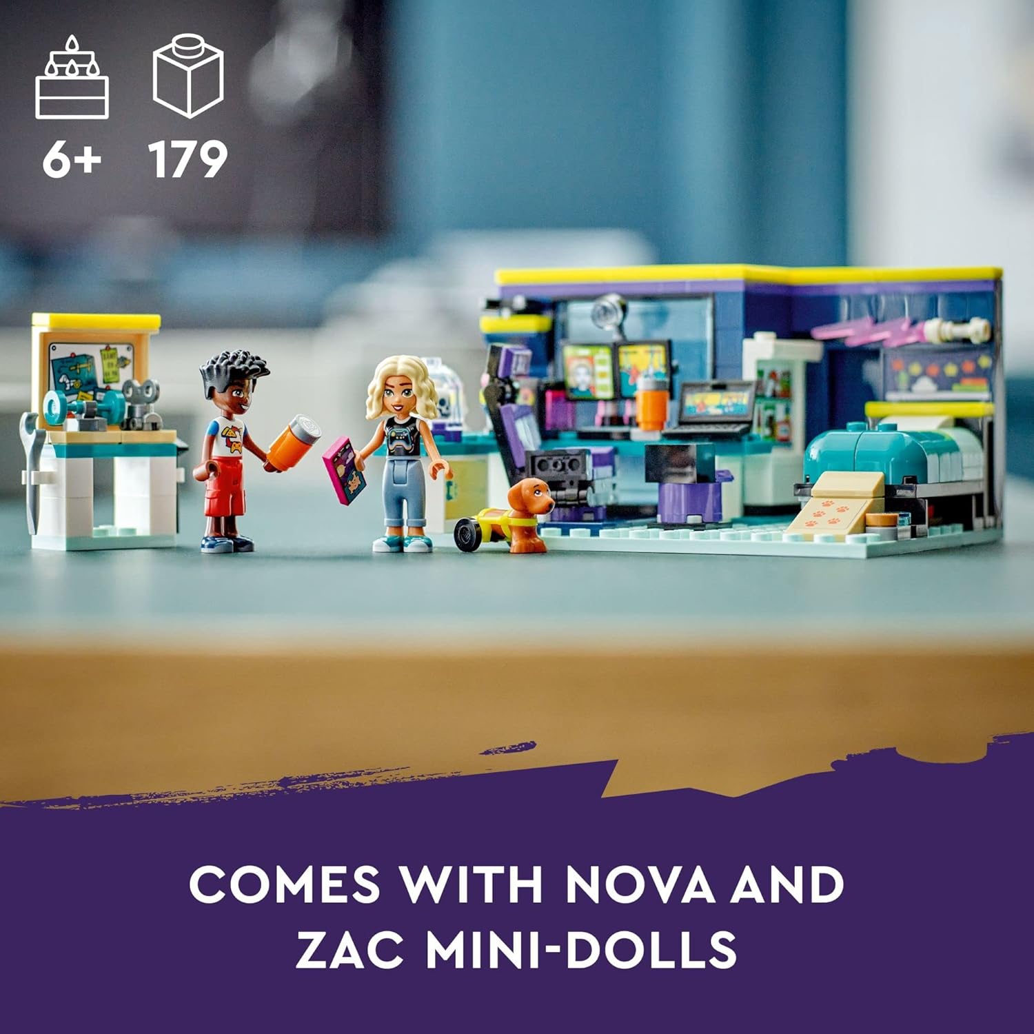 LEGO Friends 41755 Nova's Room 179 Pieces Building Set Toy for 6+ Years