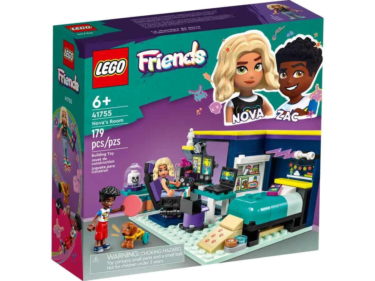 LEGO Friends 41755 Nova's Room 179 Pieces Building Set Toy for 6+ Years