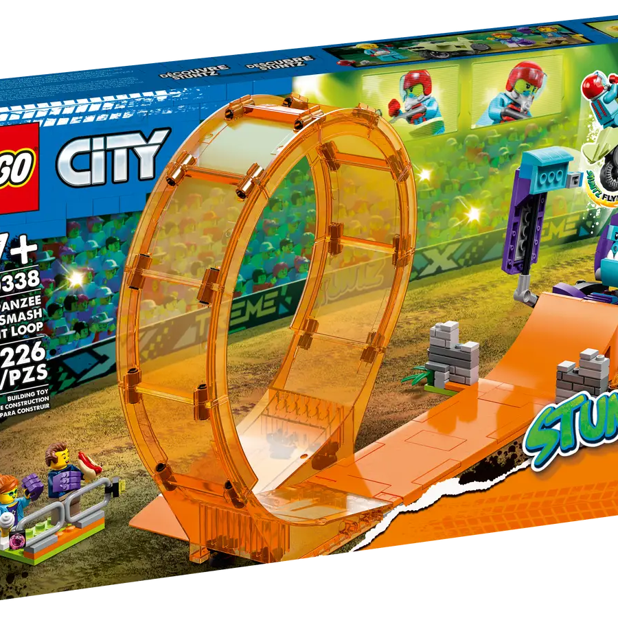 LEGO City 60338 Check Out Stuntz Samshing Chimpanzee Stunt Loop 226 Pieces Building Set For 7+ Years