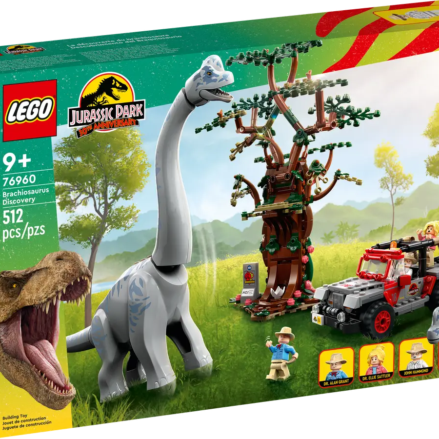 LEGO Jurassic Park 76960 Brachiosaurus Discovery 512 Pieces Building Toy Set for 9+ Years