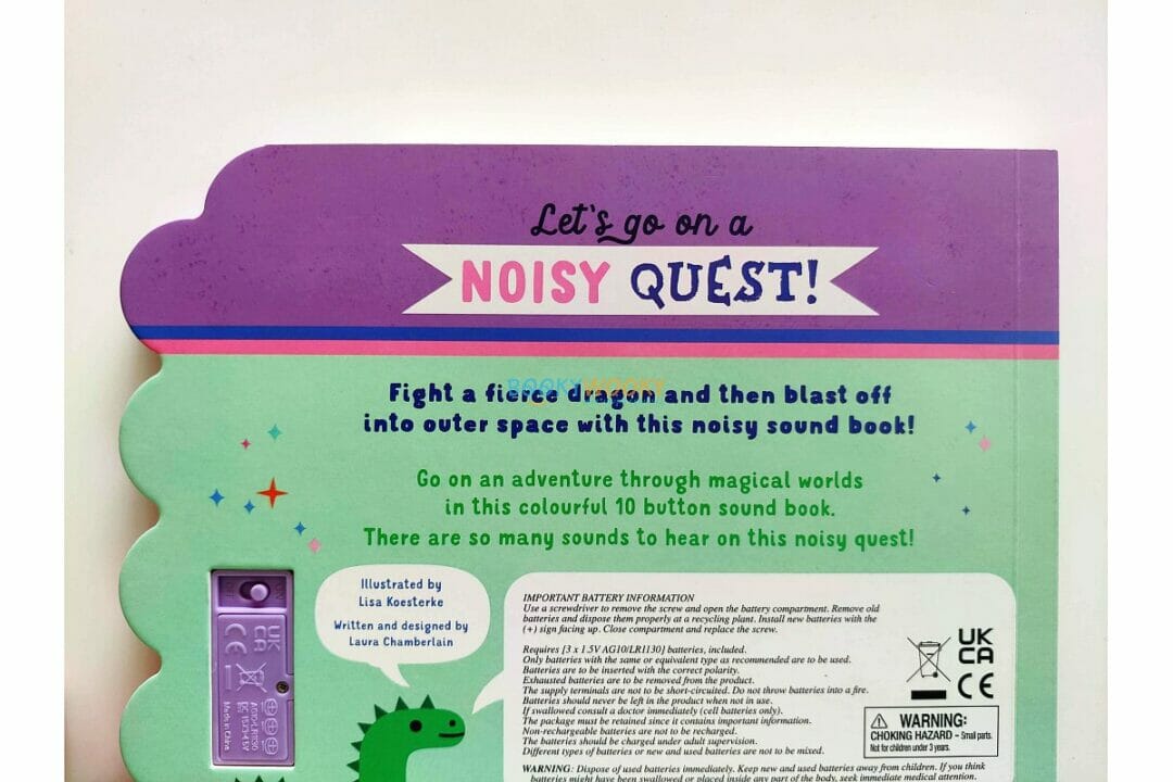 Let’s Go on a Noisy Quest Sound Book – 10 Button Adventure with Interactive Sounds
