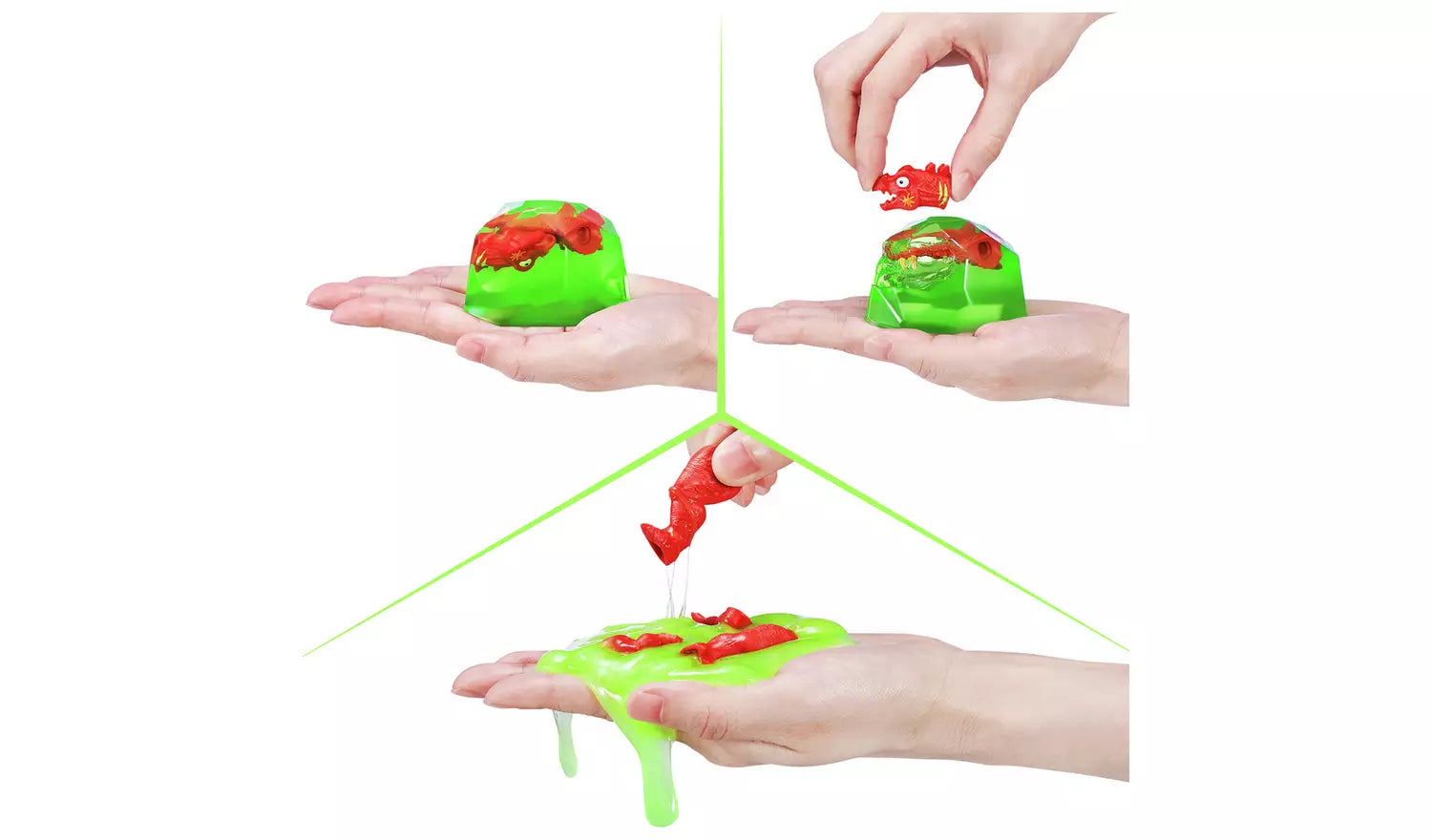 Zuru Smashers Mini Jurassic Light Up Dino - Over 6 Surprises, Unbox, Build & Battle Dino Fun for Kids 5+