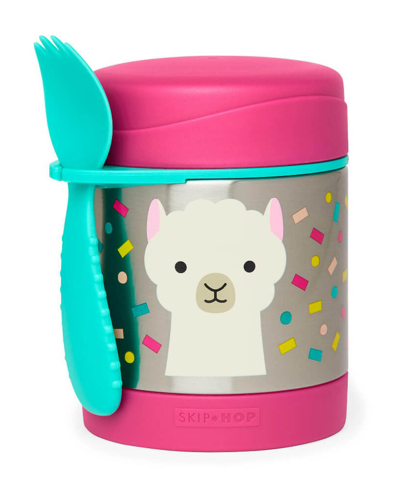 Skip Hop Zoo Insulated Stainless Steel Food Jar | BPA Free, 325ml, Keeps Food Cold for 5 Hours & Warm for 7 Hours