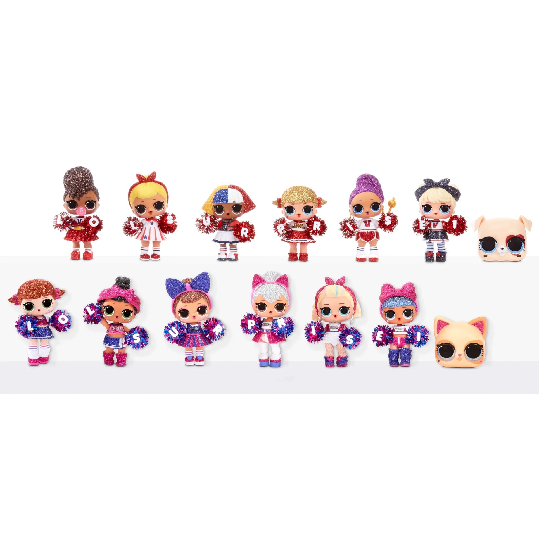 L.O.L. Surprise! All-Star B.B.s Cheer Girls – Series 2 | 8 Surprises Inside | Sparkly Cheerleader Doll with Accessories & Uniform | Styles May Vary | Collectible Sports-Themed Surprise Ball for Kids