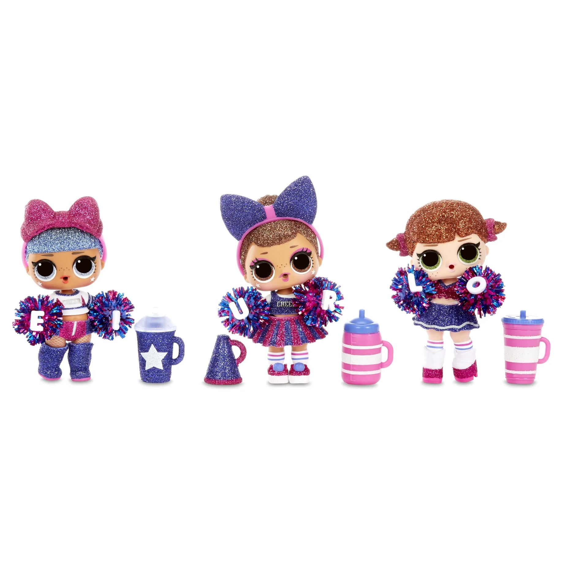 L.O.L. Surprise! All-Star B.B.s Cheer Girls – Series 2 | 8 Surprises Inside | Sparkly Cheerleader Doll with Accessories & Uniform | Styles May Vary | Collectible Sports-Themed Surprise Ball for Kids