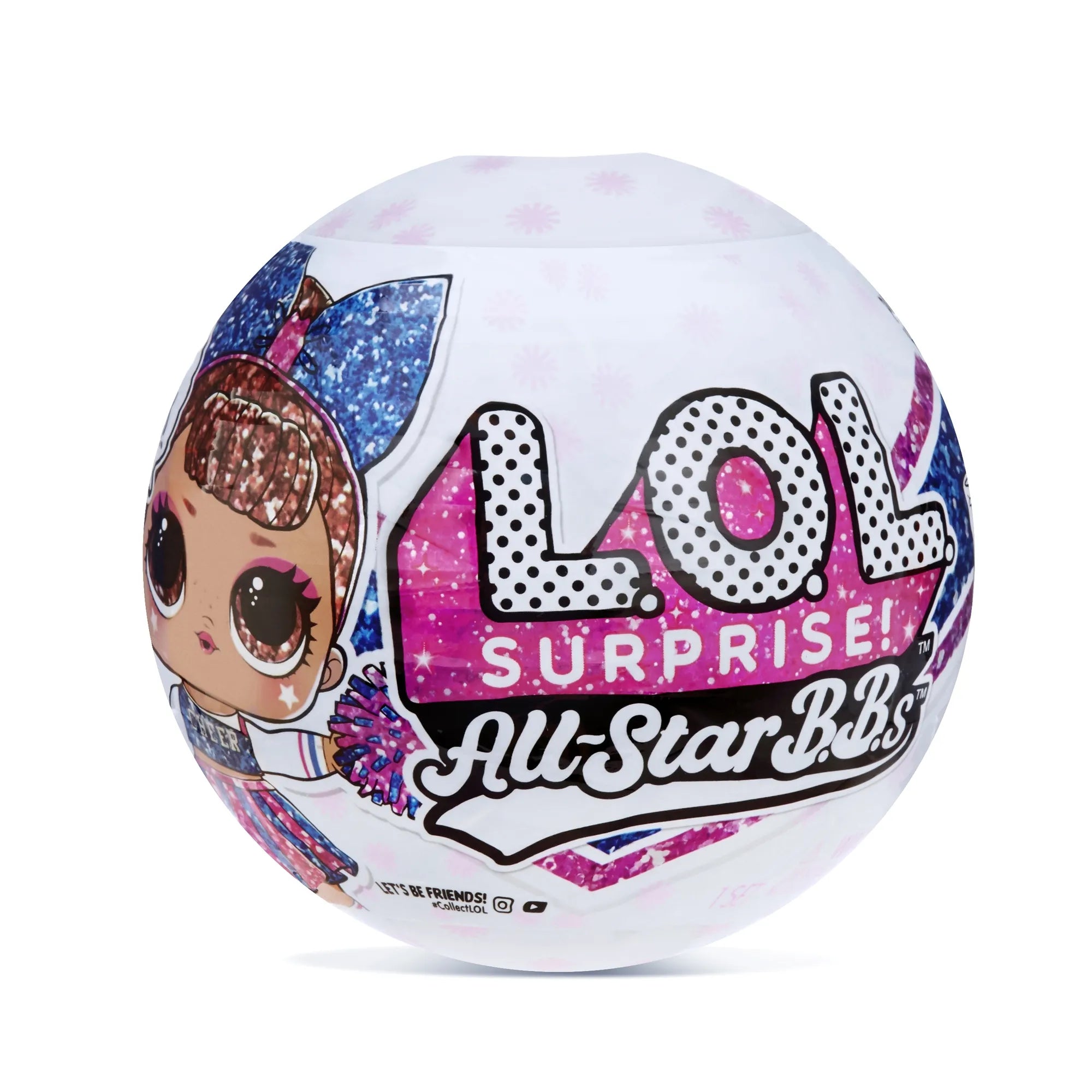 L.O.L. Surprise! All-Star B.B.s Cheer Girls – Series 2 | 8 Surprises Inside | Sparkly Cheerleader Doll with Accessories & Uniform | Styles May Vary | Collectible Sports-Themed Surprise Ball for Kids