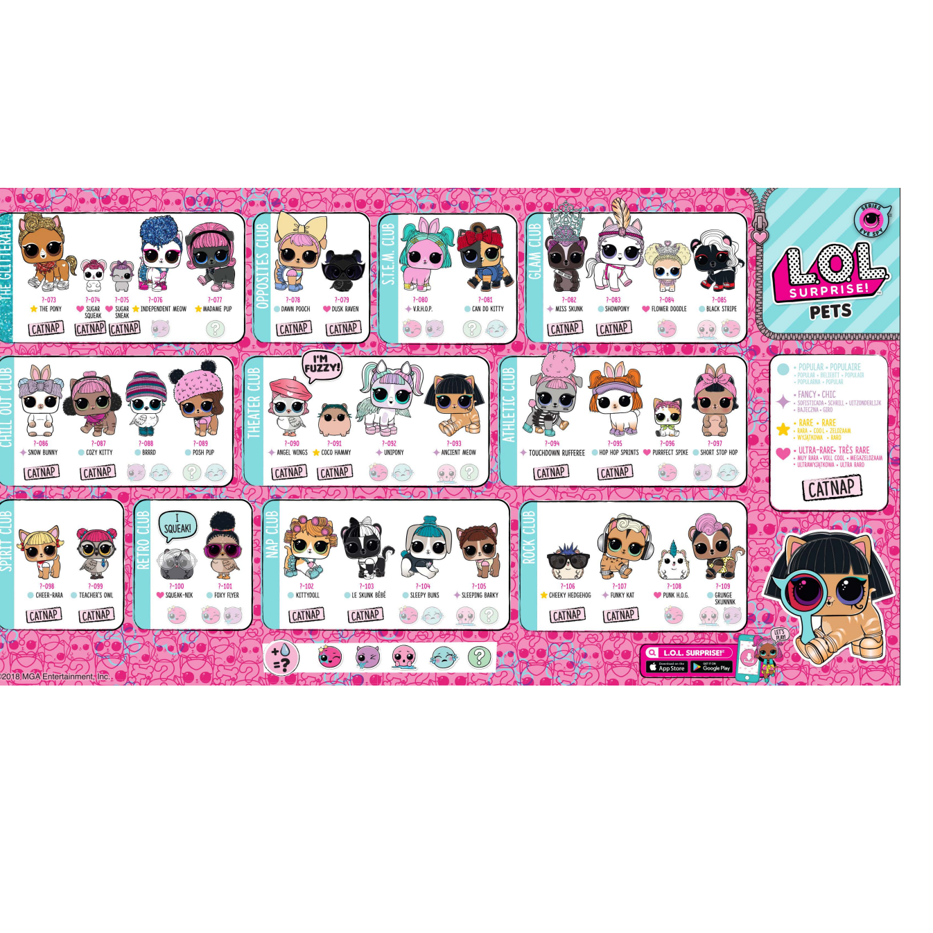 L.O.L. Surprise! Pets – Eye Spy Series | 7 Secret Mission Surprises Including Spy Glass, Litter Scoop & Water Reveal | Mystery Collectible Pet Ball with Puppies, Kitties, Bunnies & More