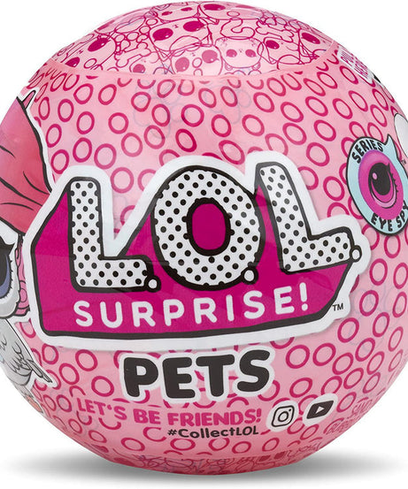 L.O.L. Surprise! Pets – Eye Spy Series | 7 Secret Mission Surprises Including Spy Glass, Litter Scoop & Water Reveal | Mystery Collectible Pet Ball with Puppies, Kitties, Bunnies & More
